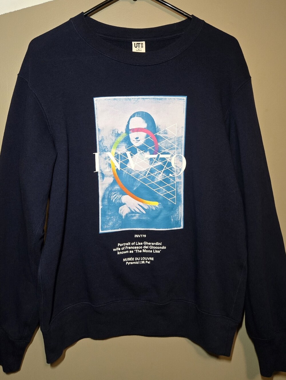 Uniqlo x Musee De Louvre x Peter Saville Men's Size Medium Mona Lisa Sweatshirt